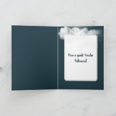 ボートのハロウィーンのスケルトン カード (内部)