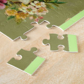 ボートのパズルのヴィンテージの女の子及び男の子 ジグソーパズル (側面)