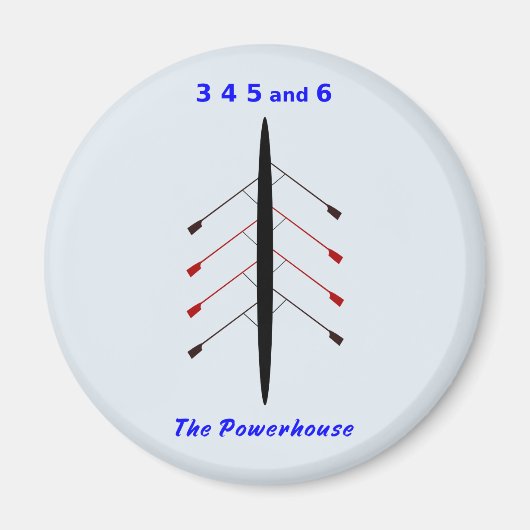 ボートのパワハウス席 マグネット (正面)