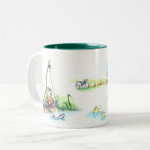 ボートのマグのMouse大尉 ツートーンマグカップ (正面左)