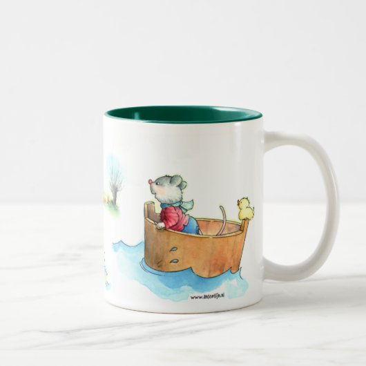 ボートのマグのMouse大尉 ツートーンマグカップ (右)