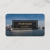 ボートのレンタル(上にあられるエレガントな写真) 名刺 (正面)