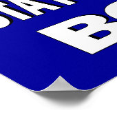 ボートの上で何が起こるかボートの上に留まる – おもしろい ポスター (角)