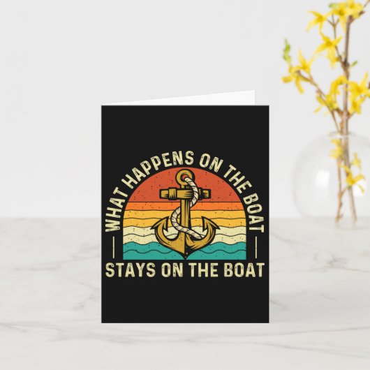 ボートの上で何が起こるか – Boati カード (黄色い花)