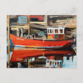 ボートの反射 ポストカード (正面)