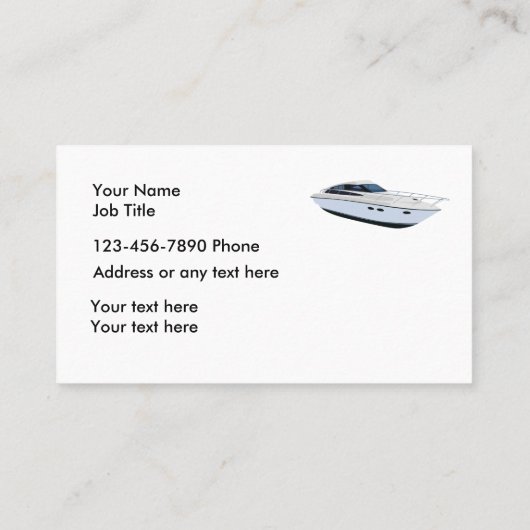ボートの名刺 名刺 (裏面)