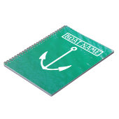 ボートの名前のいかりは丸太を監督します ノートブック (左側)