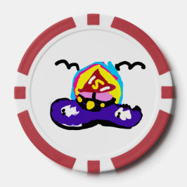 ボートの夏の乗船 ポーカーチップ