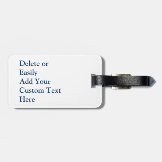 ボートの大尉の航海のな船のいかり ラゲッジタグ (裏面横)