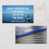 ボートの大尉-名刺のテンプレート 名刺 (正面/裏面)