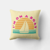 ボートの孤独な島 クッション (裏面)