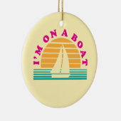 ボートの孤独な島 セラミックオーナメント (右)