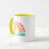 ボートの孤独な島 マグカップ (正面左)