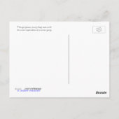 ボートの尾の付いたガキ ポストカード (裏面)