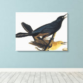 ボートの尾の付いた足袋 キャンバスプリント (インサイチュ (ウッドフロア))