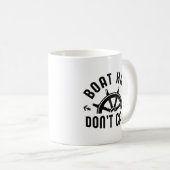 ボートの毛が気にない コーヒーマグカップ (正面右)