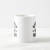 ボートの毛が気にない コーヒーマグカップ (中央)