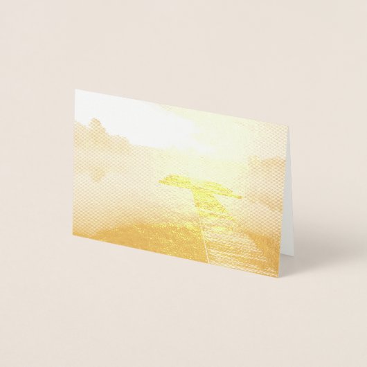 ボートの波止場 箔カード (正面)