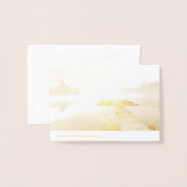 ボートの波止場 箔カード (裏面封筒付き)