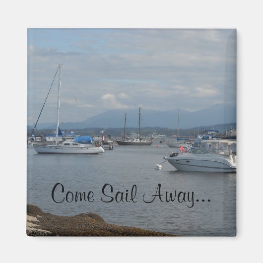 ボートの海 マグネット (正面)