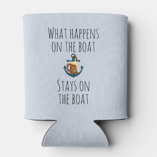 ボートの滞在で起こるおもしろいこと 缶クーラー (裏面)