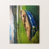 ボートの緑 ジグソーパズル (縦)