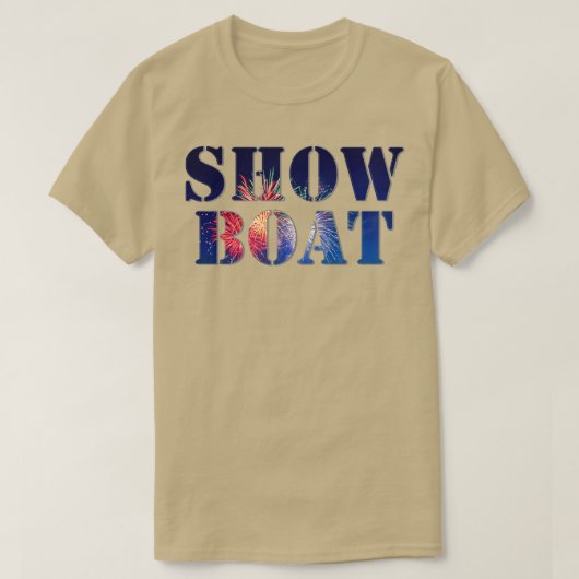 ボートの表示 Tシャツ (デザイン正面)