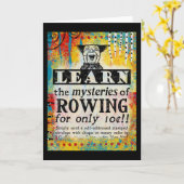 ボートの謎 – Vintage おもしろい Ad カード (黄色い花)