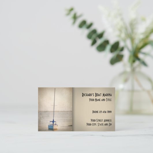 ボートの販売のマリーナの名刺 名刺 (スタンド正面)