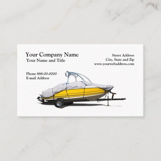 ボートの販売の名刺 名刺 (正面)