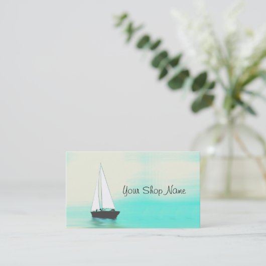 ボートの販売、メンテナンス、用品の名刺 名刺 (スタンド正面)
