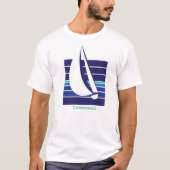 ボートの青のSquare_CoronadoのTシャツ Tシャツ (正面)