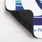 ボートの青のSquare_Templateのmousepad マウスパッド (コーナー)