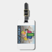 ボートの飲み物 ラゲッジタグ (正面縦)