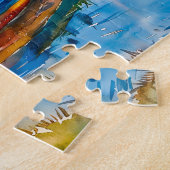 ボートは川のHavelland水彩で休む ジグソーパズル (側面)