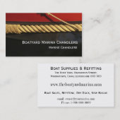 ボートは海洋のチャンドラーを供給します 名刺 (正面/裏面)