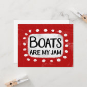 ボートは私のジャムのグリーティングカード カード (正面/裏面インサイチュ)