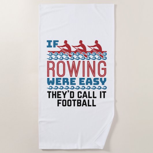 ボートもしはサッカーと呼ばれる簡単だったもし ビーチタオル (正面)