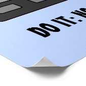 ボートやる気を起こさせるおもしろい競技 ポスター (角)