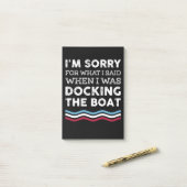 ボートをドッキングしていた時に言ったことをごめんなさい ポストイット (デスク上)