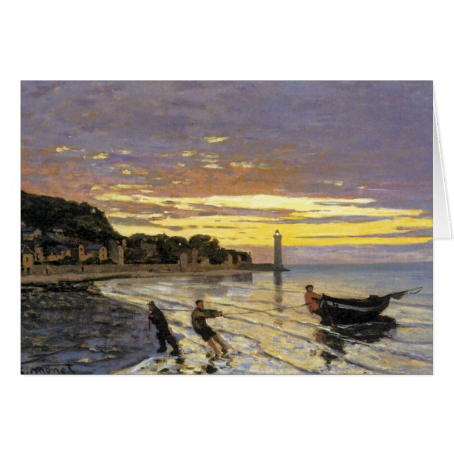 ボートを曳航するホンフルール (正面横)