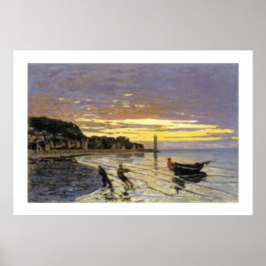 ボートを曳航するホンフルール ポスター (正面)