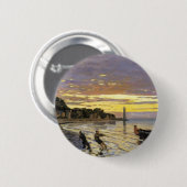 ボートを曳航するホンフルール 缶バッジ (正面&裏面)