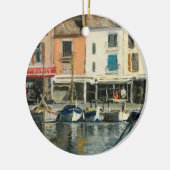 ボートアットカシスプロヴァンスフランス セラミックオーナメント (左)