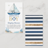 ボートアホ航海のイ男の子ディスプレイシャワー エンクロージャーカード (正面/裏面)