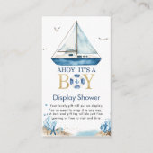 ボートアホ航海のイ男の子ディスプレイシャワー エンクロージャーカード (正面)