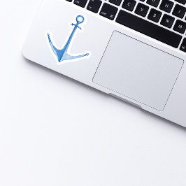 ボートアンカー素朴ブルービニールシール シール