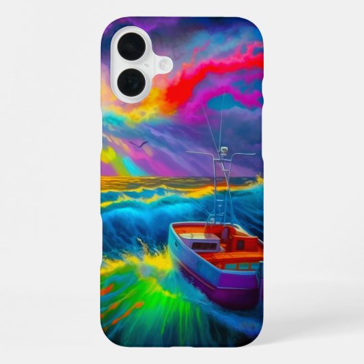 ボートアートシーン iPhoneケース (裏面)
