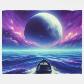 ボートアート フリースブランケット (正面(横))