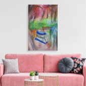 ボートウォーター色引き伸ばしキャンバス印刷 キャンバスプリント (インサイチュ (リビング))